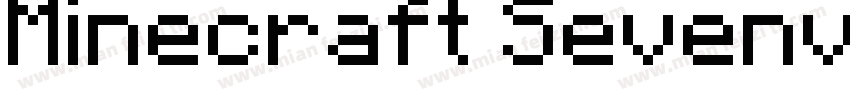 Minecraft Sevenv2 Regular字体转换